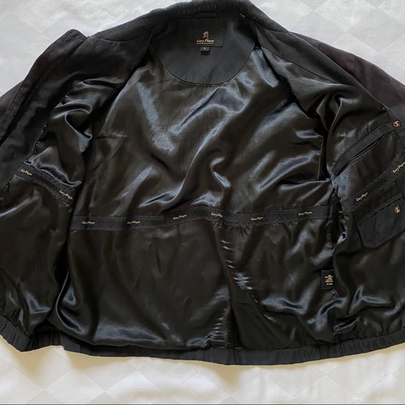 Black faux suede Jacket - Gary Player - Picture 2 of 4